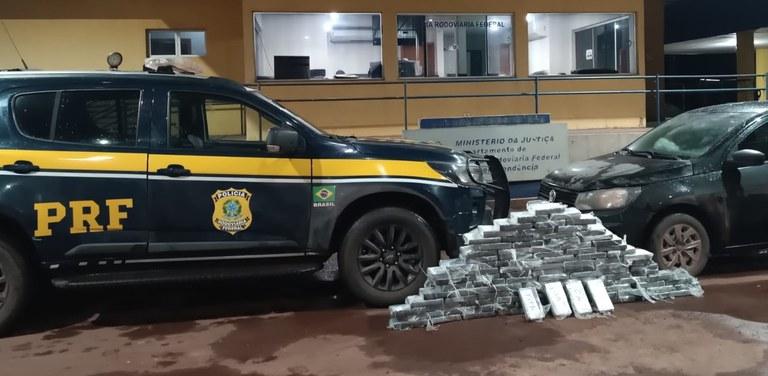 PRF apreende 109 Kg de cocaína em Miranda (MS)