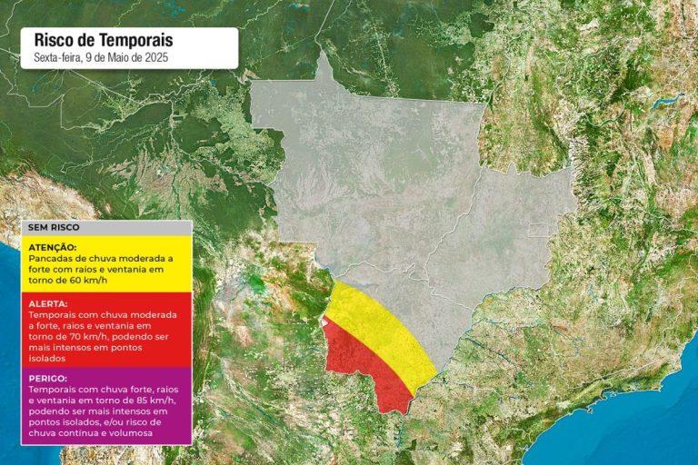 Tchau calor e tempo seco! Frente fria mudará cenário em MS