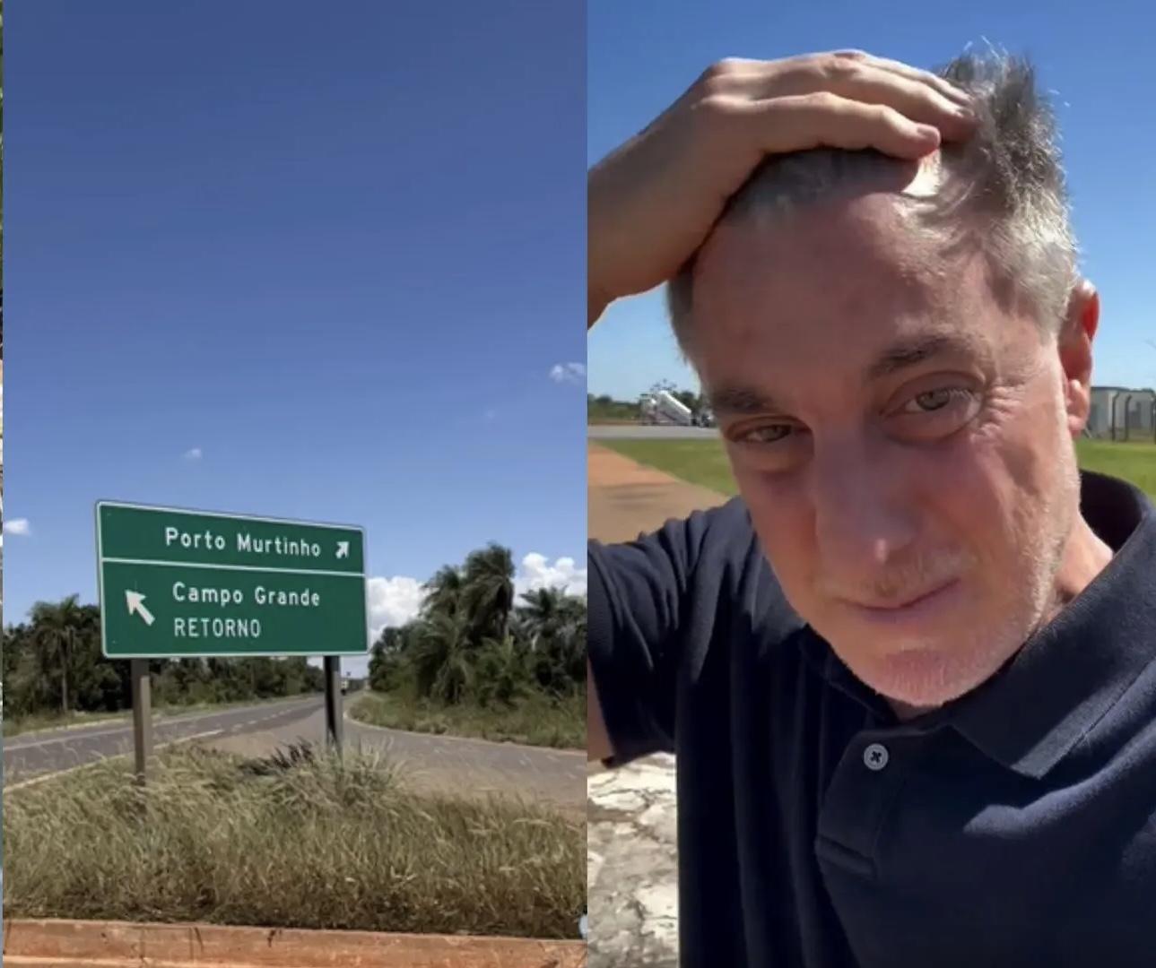 Luciano Hulk chega a Bonito para gravar encontro de irmãs