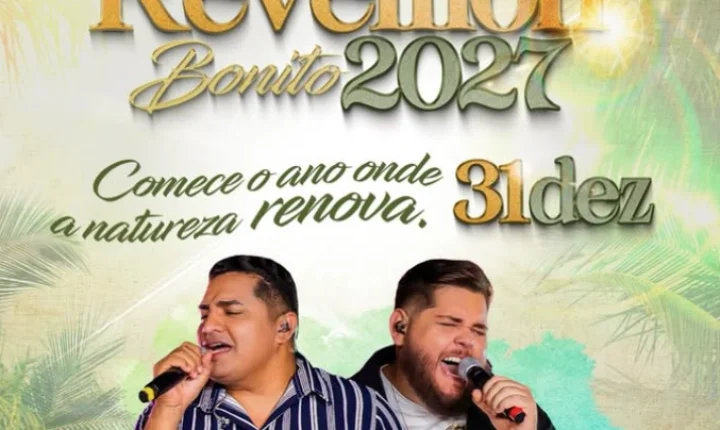 Talles & Rafael abrem show da virada do Réveillon Bonito 2027